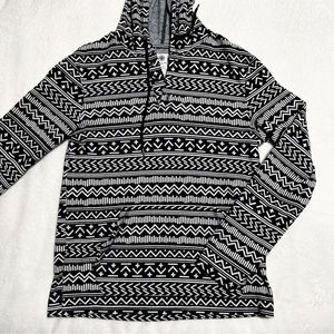 aztec print hoodie